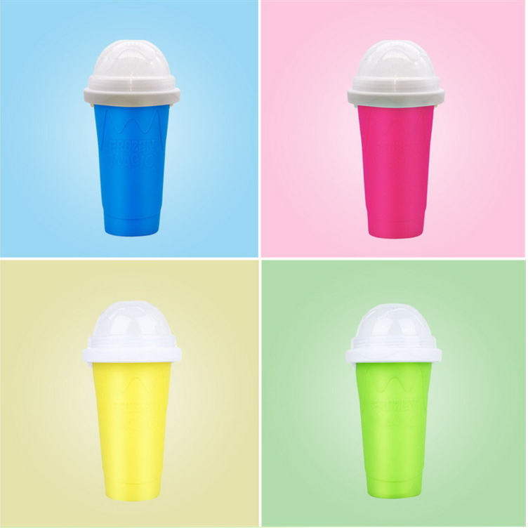 Lid DIY Slushie Maker Cup Magic Slushy Maker Squeeze Cup Summer Quick Frozen Cooling Smoothie Pinch Cup