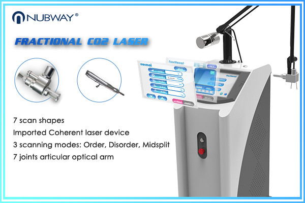 Quality 40W 0.10mm RF Pipe laser equipment co2 fractional for Scars Removal wholesale