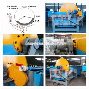 2350 KG Wet Process Low Intensity Mineral Separator Dry Magnetic Drum Separator