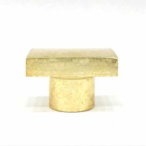 Rectangle Shape Flash Fragmentation Metal Zamak Perfume Bottle Cap