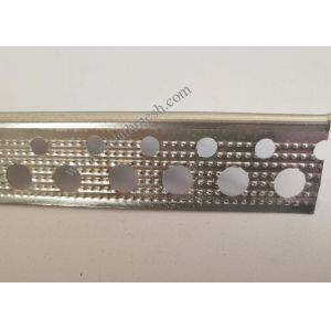 2.5cm Wing Galvanized Perforated Metal Corner Bead 0.30mm Thickness