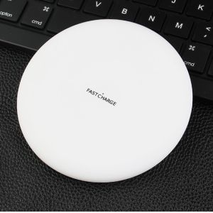 Cheap Customized Logo Printing Round Wireless Charger For Mobile Phone With USB HUB Function for sale