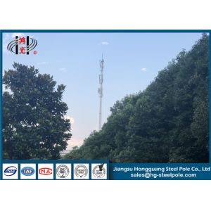 ISO Hot Dip Galvanized Telecommunication Towers 2.3-18mm Wall Thickness