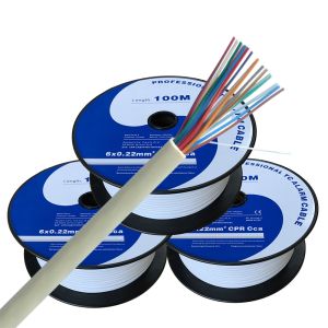 Shield Al/Foil 4 6 8 Cores 24AWG Fire Resistant LSF Insulation Security Cable