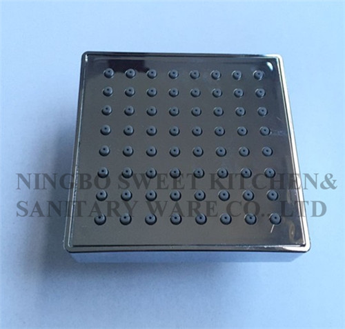 ABS plastic material square chrome plating shower head top shower rain shower wholesale