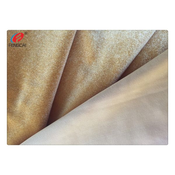 Customized Shiny Crushed Spandex Velvet Fabric For Garment Dress