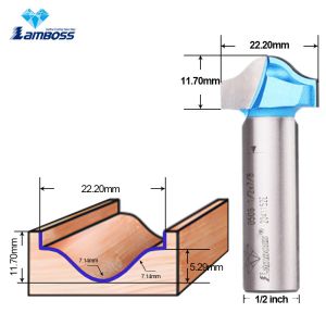 Cheap Lamboss Trim Bit For Woodworking OEM CNC Trim Router Bit 1/2&quot; Milling Cutter for sale