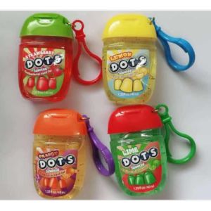 PET Plastic Bottle Alcohol Based Hand Sanitizer30ml With Hook Bracelet