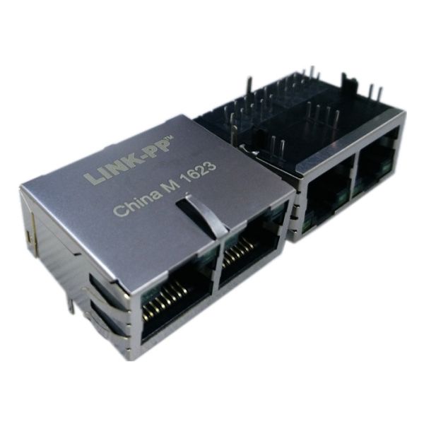 Quality JXG0-0129NL COON Rj45 1x2 1GD 1:1 LINK-PP LPJG29837AINL Dual Network Jack wholesale