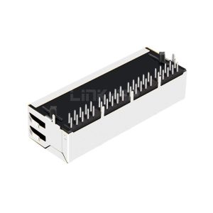 LPJGF46813CNL 10/100/1000 Base-T Tab Down Without LED 1x4 Port RJ45 Female