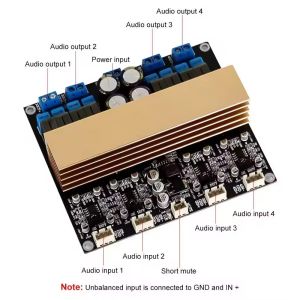 TPA3255 Amplifier High-power 4 Channel Class D Digital Amplifier Board for Home