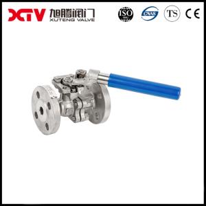 China DN15-DN50 CE ISO Ts Stainless Steel Flanged Spring Return Handle 3PC Floating Ball Valve on sale