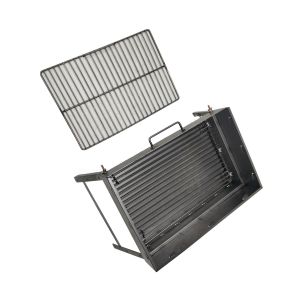 Carbon Steel 1.0mm Foldable Charcoal BBQ Grill With Grid