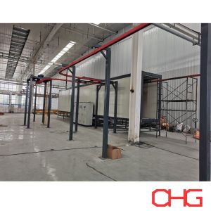 Automated Powder Coating Line For Aluminum Profile Hardware With Conveyor System
