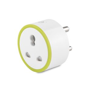 Round Green Indian Standard 16A Multi-function Smart Socket Wi-Fi Plug-Power
