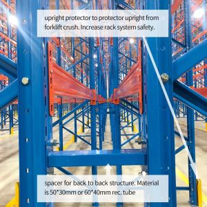 Warehouse Storage Solution Selective Pallet Rack with Back Stopper