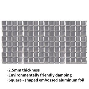 2.5mm square embossed automobile vibration reduction / Vibration Damping Pads