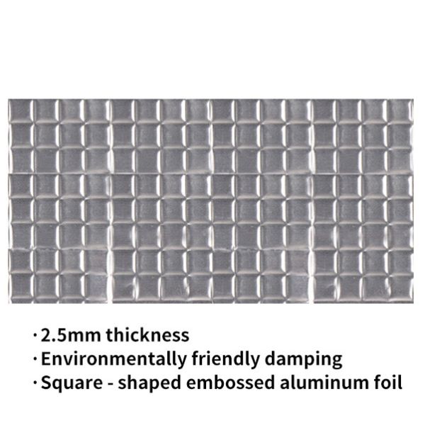 Quality 2.5mm square embossed automobile vibration reduction / Vibration Damping Pads wholesale