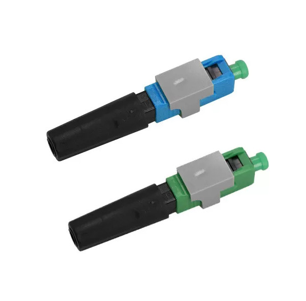 Quality Blue Green FTTH SC APC UPC Connector Quick Assembly Connector 1000 Cycles wholesale