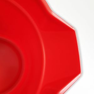 Heavy Duty Resistant Red Large Round Plastic Buckets With Handle