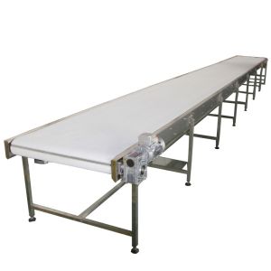 Cheap Vertical Vegetable Fruit Incline Flat PVC White Conveyor Belt System For Food Industry for sale