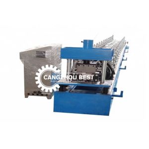 Steel Rain Water Gutter Equipment Cold Roll Forming Machine With Chain