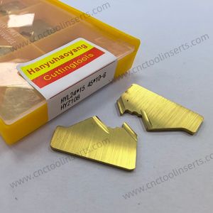CNC Grooving Insert with PVD Coating HYL24*15.45*10-G HYZ108, Suitable for