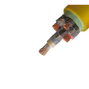 Multicore Rubber Flexible Cable 3.6 / 6 KV With Monitoring Copper Braiding