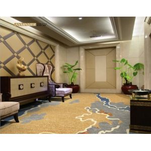 Commercial PVC Flooring New Zealand Wool With Nylon Material Eco - Friendly