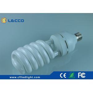 Half Spiral Energy Efficient Light Bulbs 6400K , Cool White Cfl Bulbs 45W T5