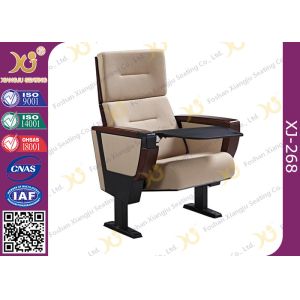 China Soild Molded Bent Plywood Back Church Auditorium Chairs With ABS Tablet on sale