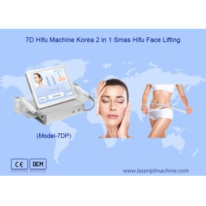 Dual Handles 7D Hifu 2 in 1 Eyes Lifting Skin Anti Aging 7D Slimming Machine