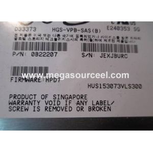 16 MB HGST Server Hard Disk HUS153073VLS300 73GB 15000rpm 3.5 Inch SAS Interface