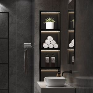 Matt Stainless Steel Niche Inserted Wall Shower Niche Stainless