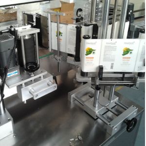 Laundry Detergent PET Plastic Bucket Automatic Single Side Labelling Machine