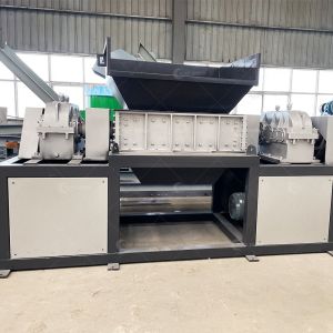PLC Controlled Industrial Double Shaft Shredder for Recycling Construction Waste