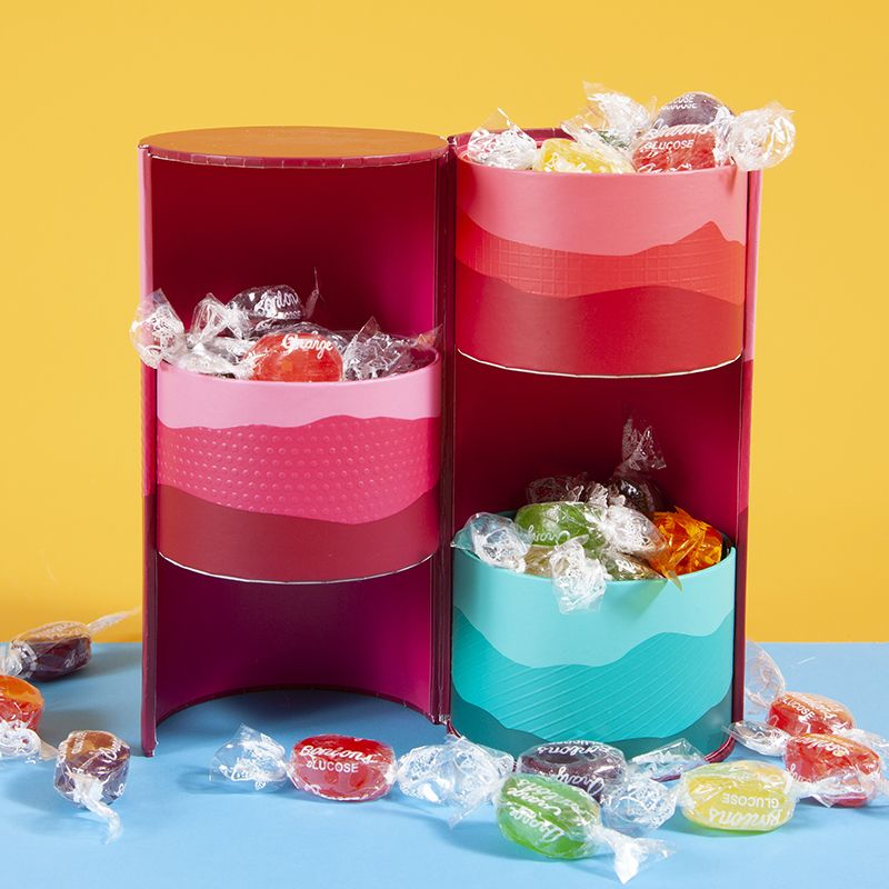 Cheap Luxury Rigid Paper Cylinder Packaging Box 3 Layer Drawer Round Paper Tube Box FSC Approved for sale