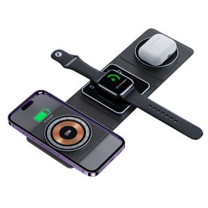 USB-C Input Port Wireless Charging Pad With 2W Max Watch Charging Power