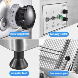 Automatic Food Processing Machines Mini Manual Frozen Meat Slicer