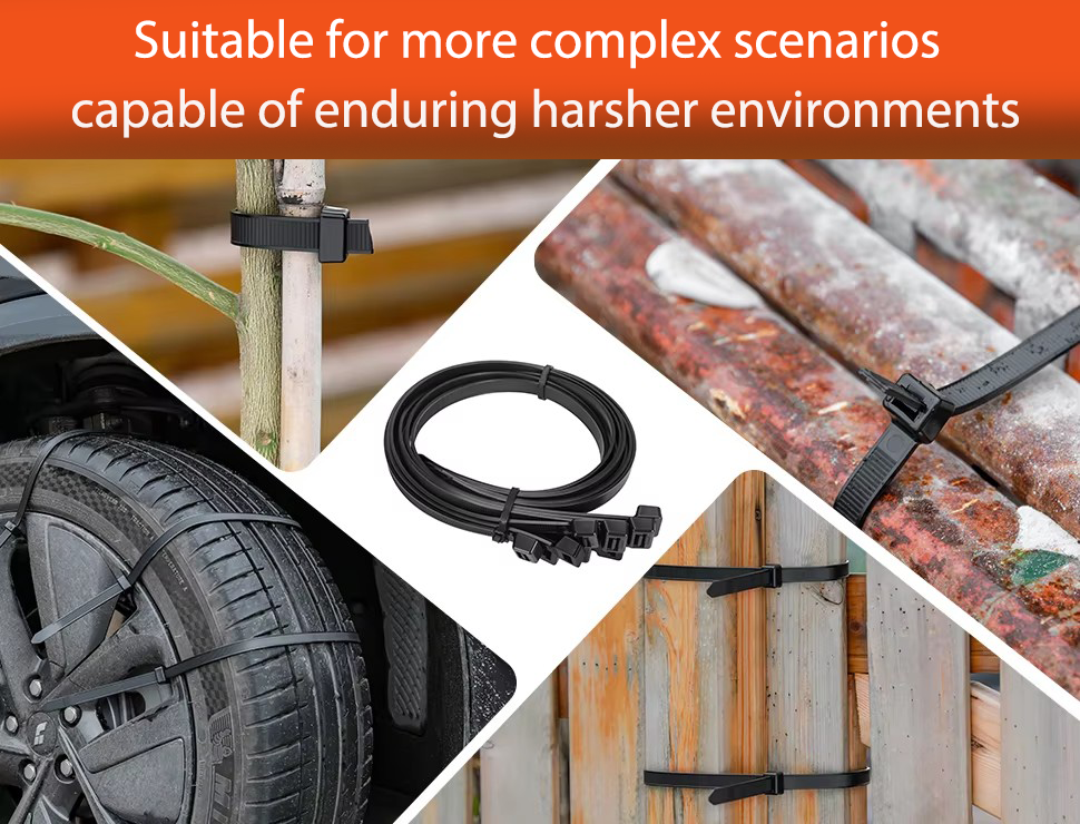 Self Locking Nylon Wire Ties Reusable Multi Purpose CE Certified