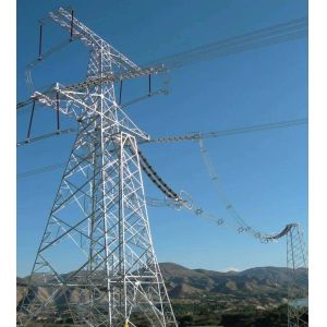 Hot Dip Galvanized 66KV Angular Steel Lattice Electric Transmission Tower