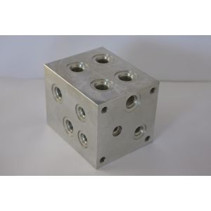 6061 Aluminium Square Aluminum Block CNC Machining Part with 4 Axis Machining