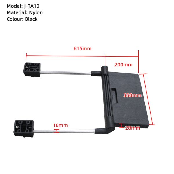 Office Lunch Break Plastic Chair Foot Board Adjustable Expansion Assembly Required