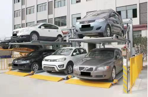 Quality 2 Post Double Car Lift Stacker System Parking For Garage Vehicle Equipment wholesale