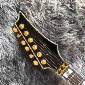 Custom High Gloss Black Destroyer Duplex Tremolo System Electric Guitar in Black