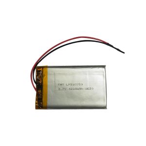 LP503759 3.7V 1200mAh Li-Polymer Power Cell with Max Charging Current of 1C