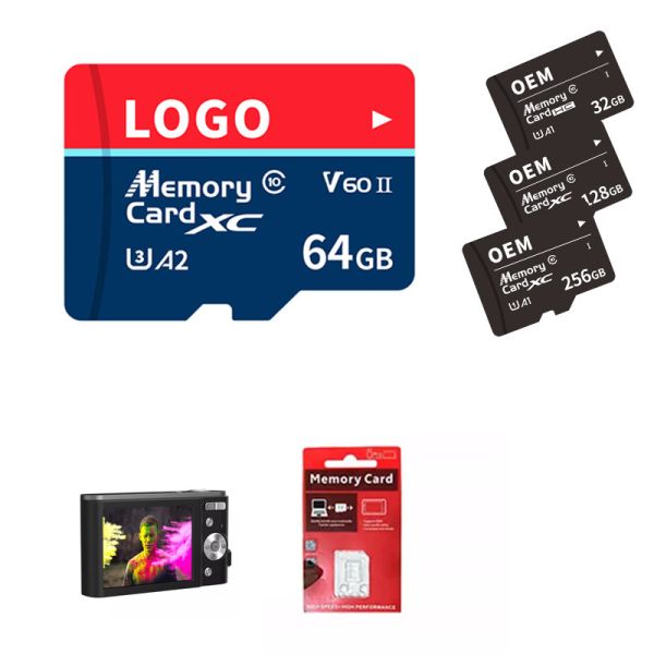 CE ROHS FCC UKCA High-Speed Sd Memory Cards 256gb 128gb Original Action Camera