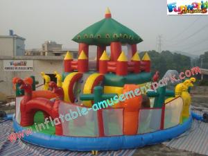 Cheap Giant Inflatable Amusement Park , Fun City Toys For Festival Celebrity for sale