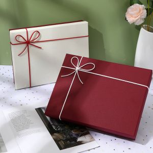 Custom Rectangular Gift Box with Lid for Shirts and Scarves