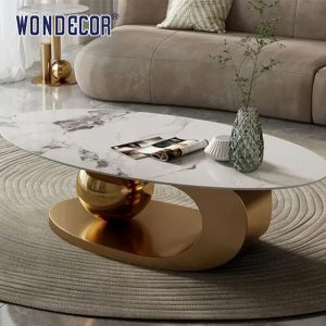 Lounge Mirror Abstract Luxury Furniture Art Geometric Modeling Base Marble
